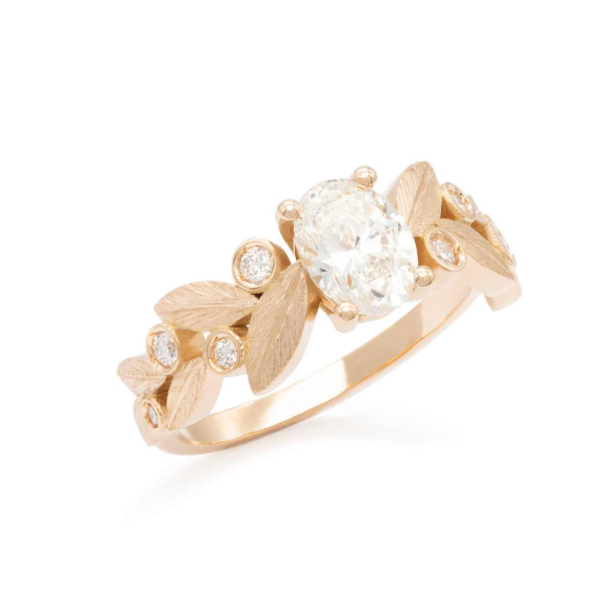 Bague Rameau d'olivier Diamant