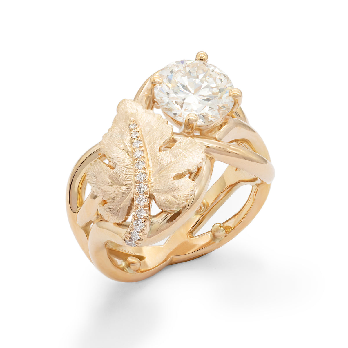 Bague Liane feuille de Vignes