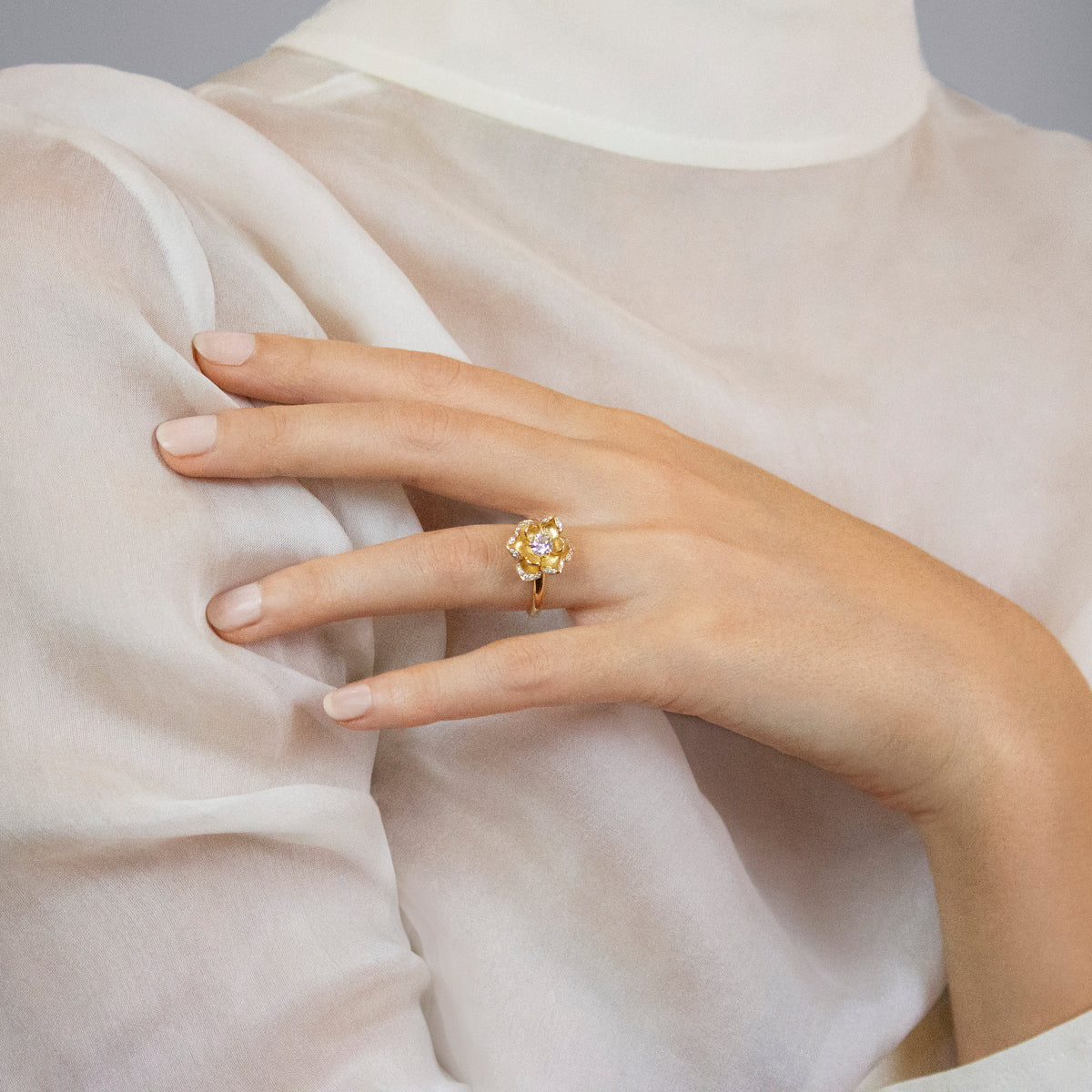 Bague Magnolia diamant