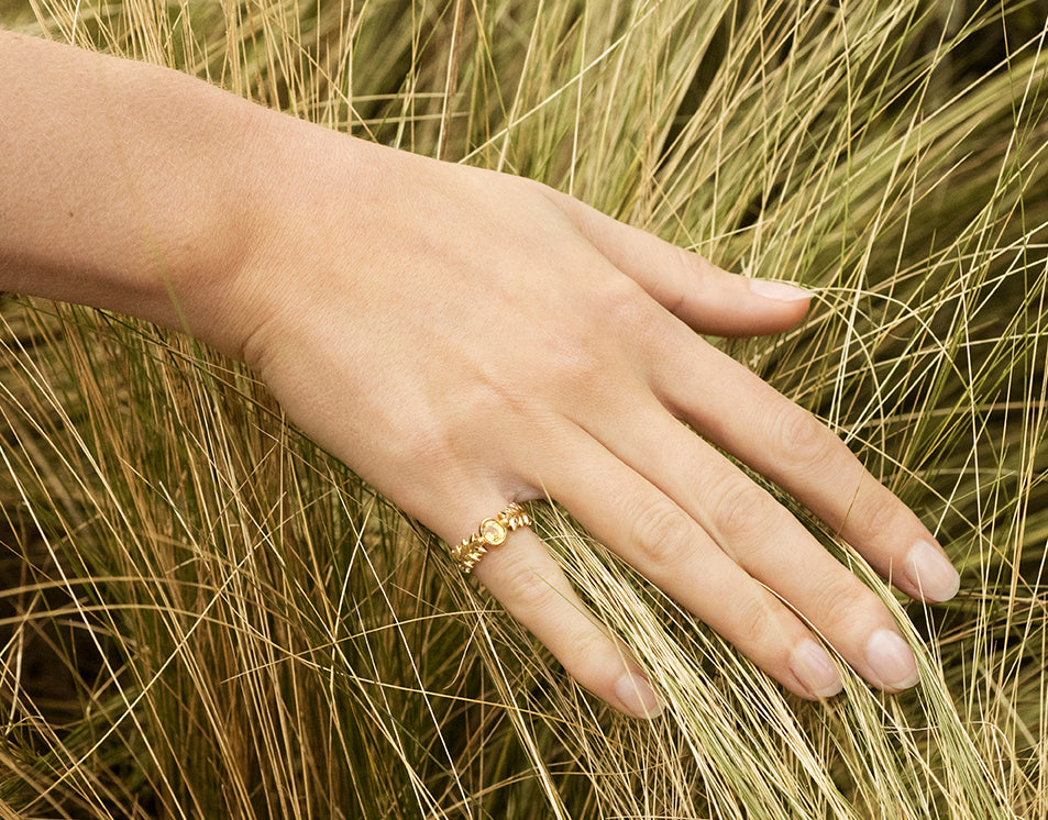 Bague Blé Saphir