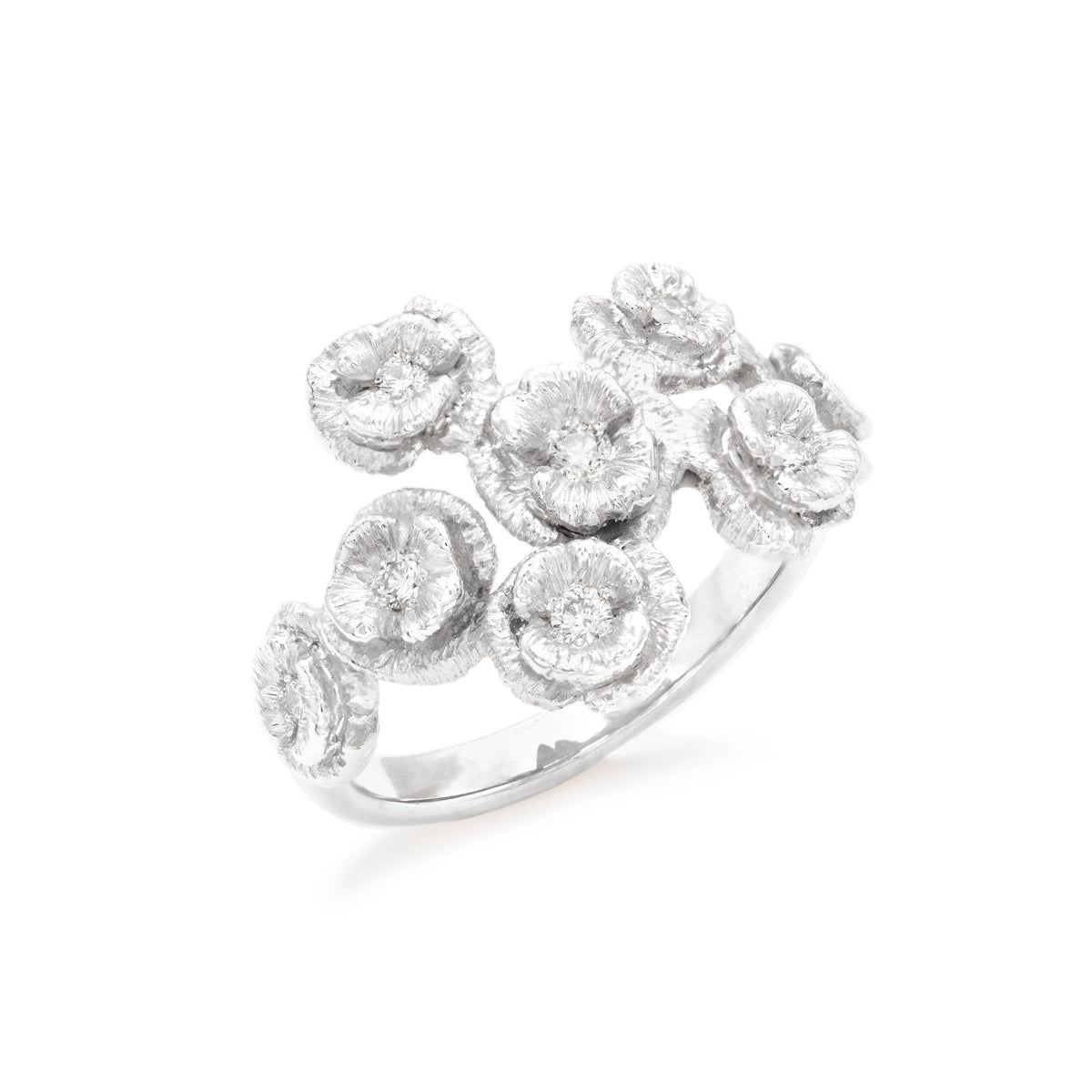 Bague bouquet de coquelicots