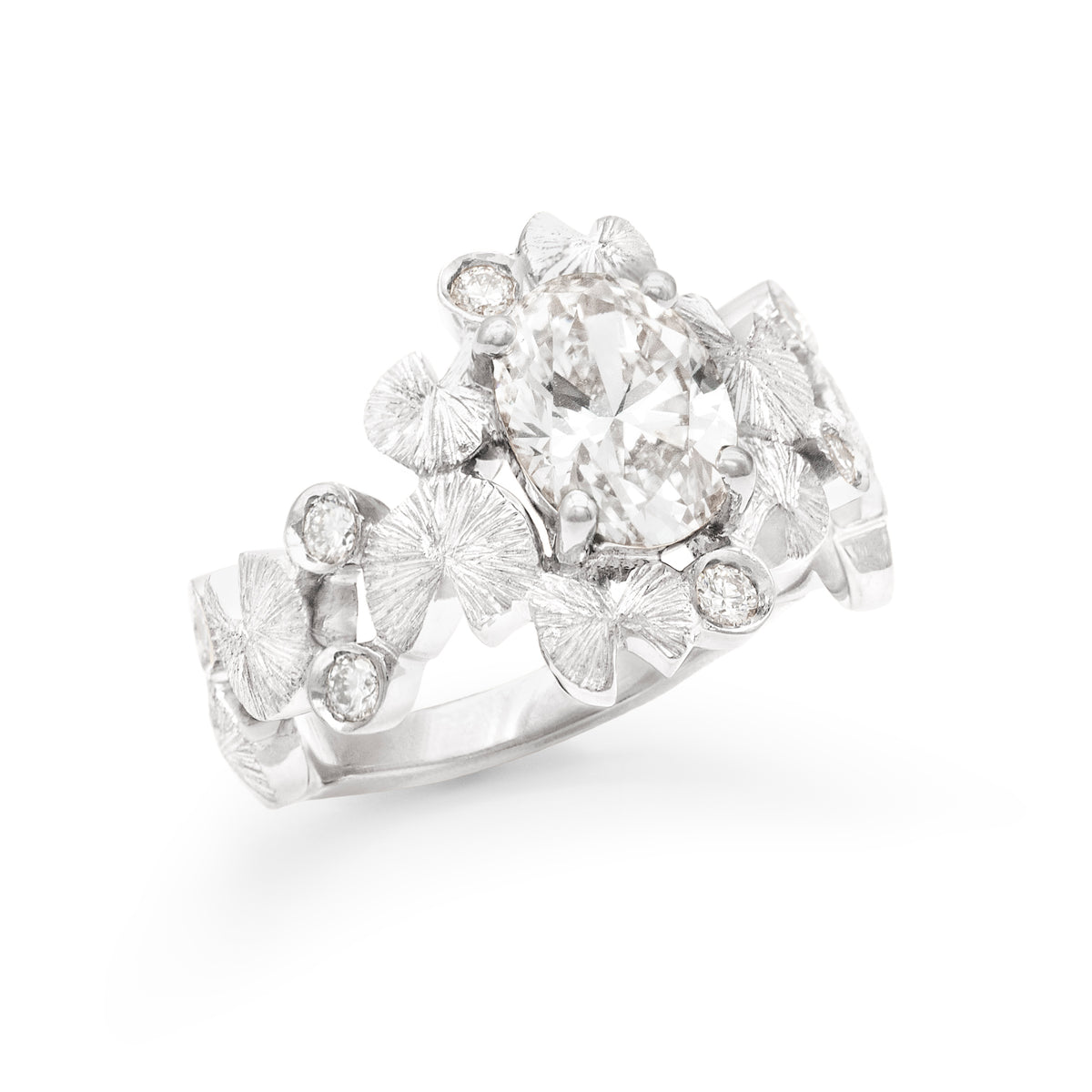 Bague bouquet de Nymphéas Diamant