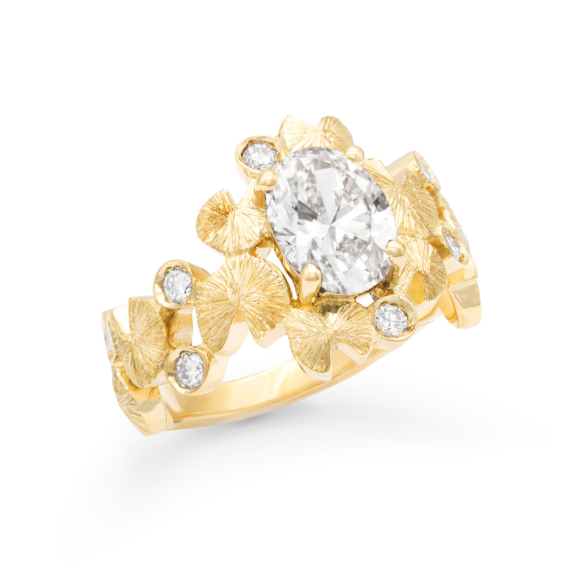 Bague bouquet de Nymphéas Diamant