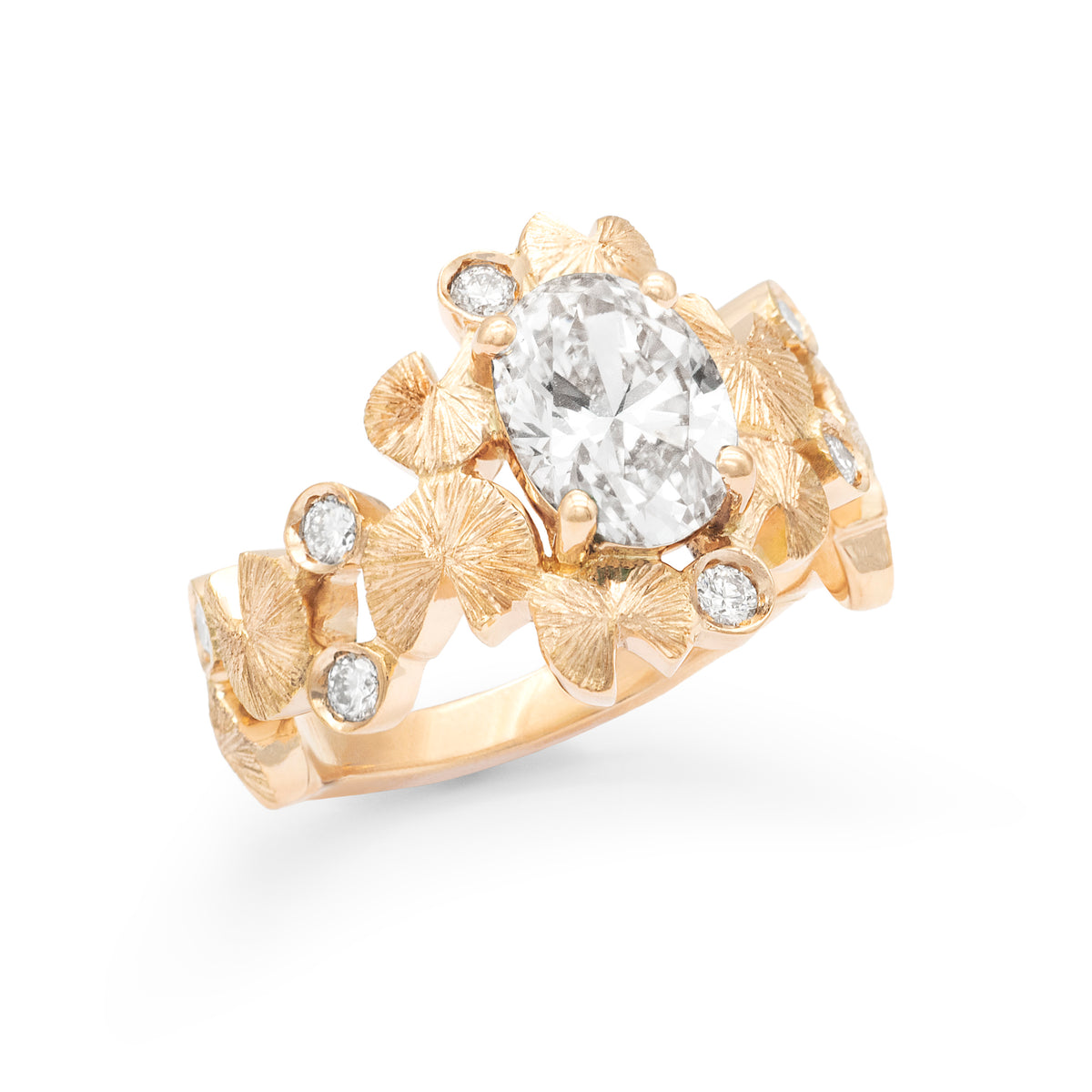 Bague bouquet de Nymphéas Diamant