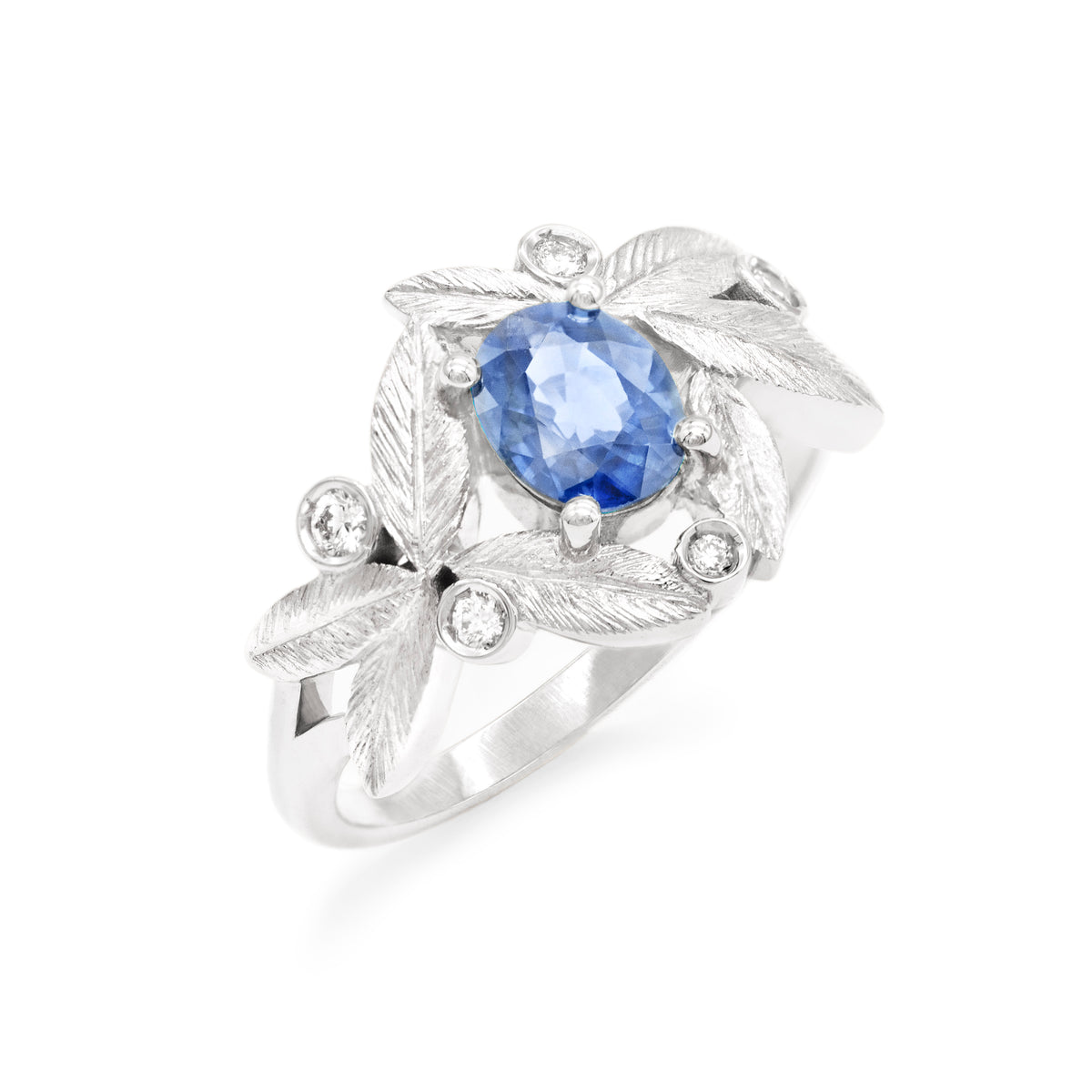 Bague bouquet d’olivier Saphir