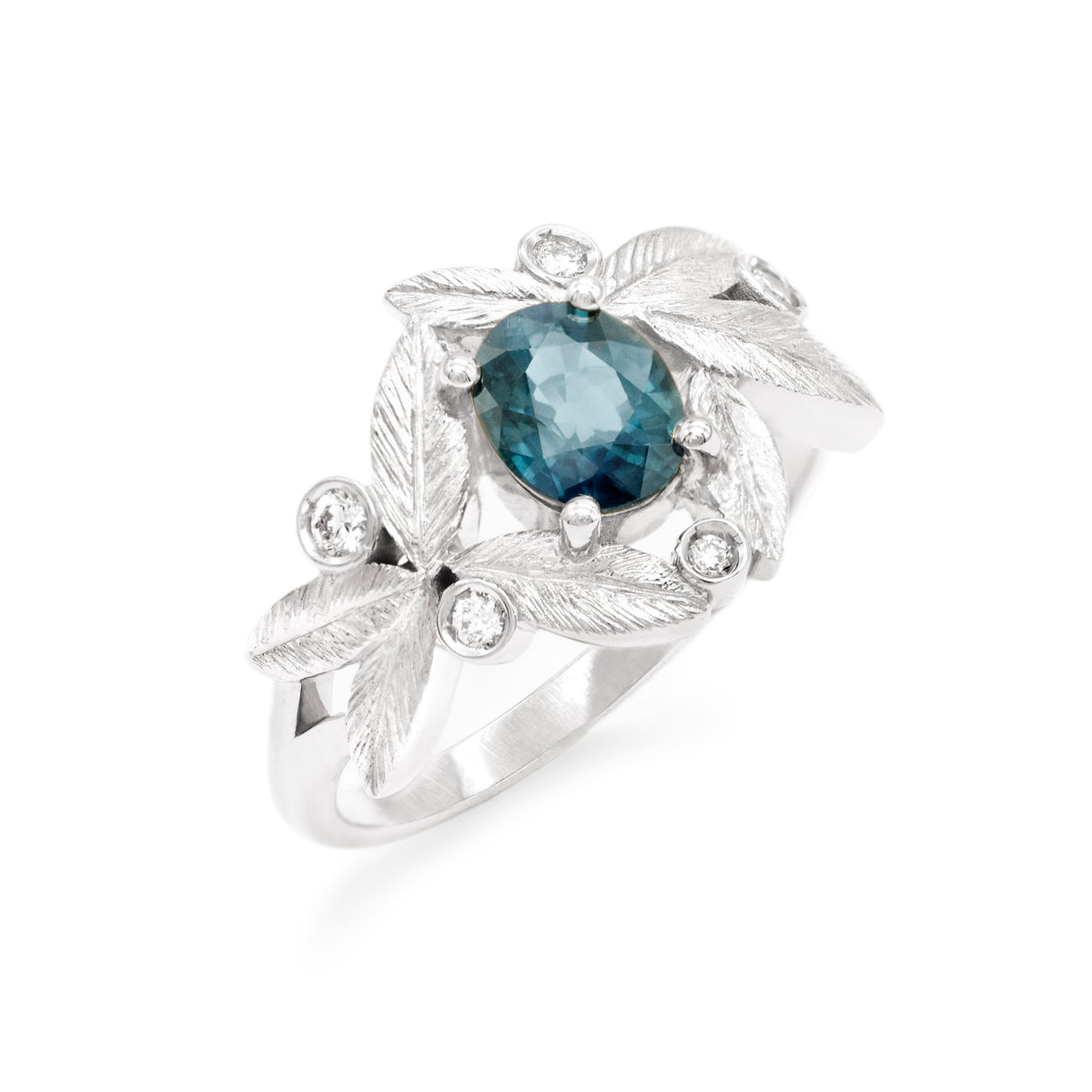 Bague bouquet d’olivier Saphir