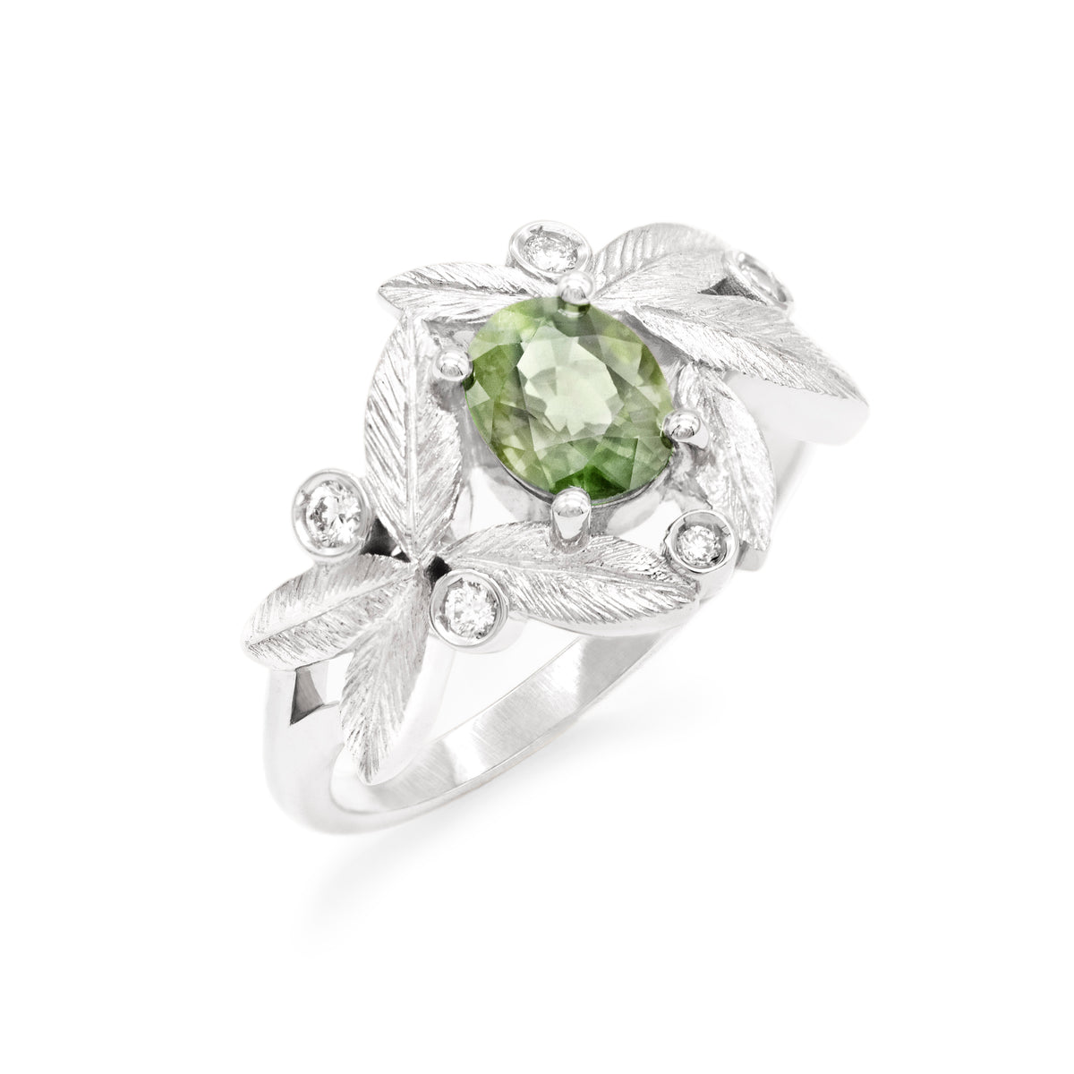 Bague bouquet d’olivier Saphir