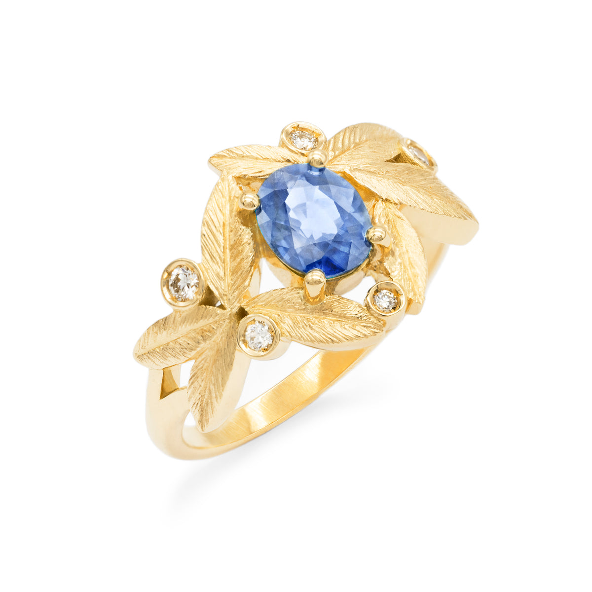 Bague bouquet d’olivier Saphir