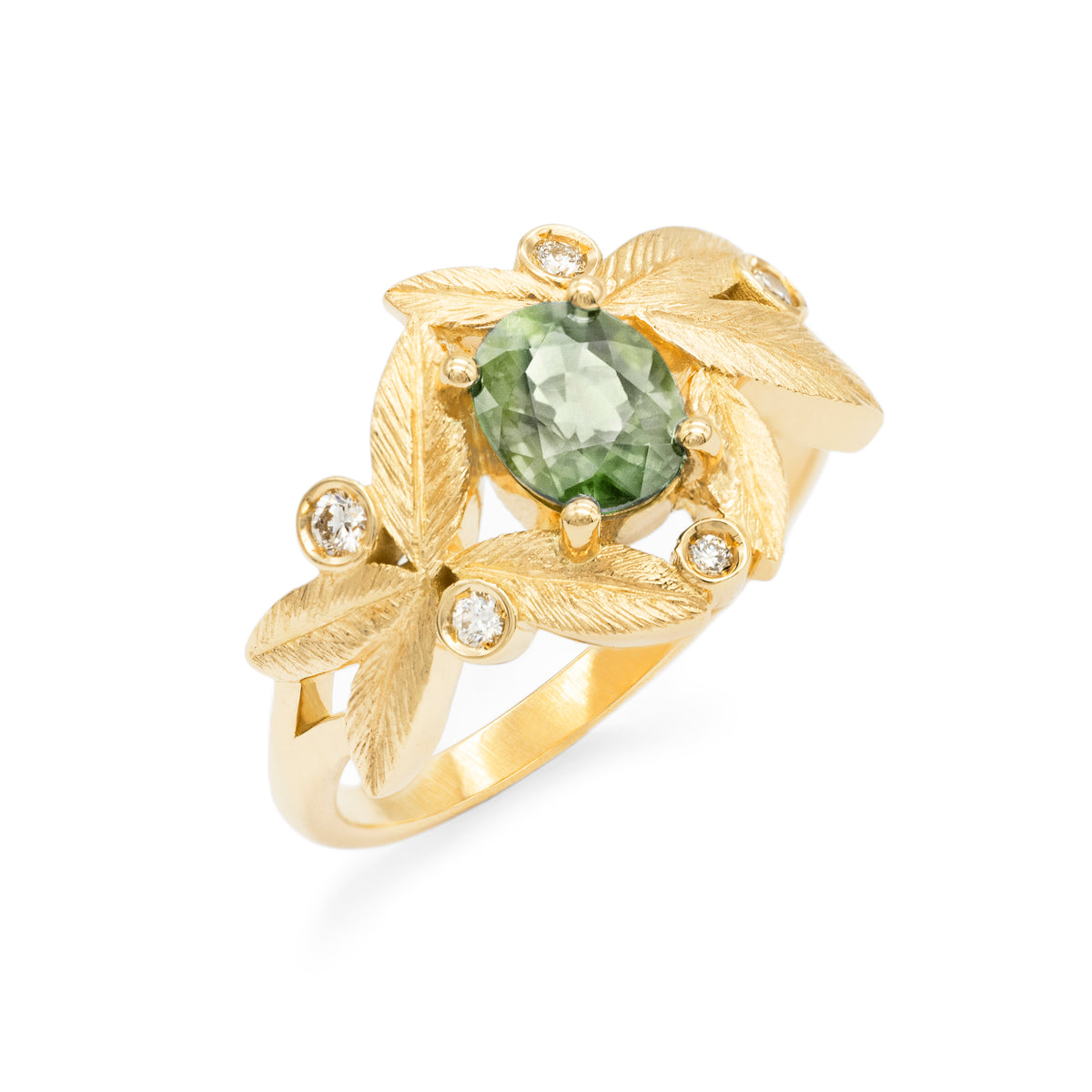 Bague bouquet d’olivier Saphir