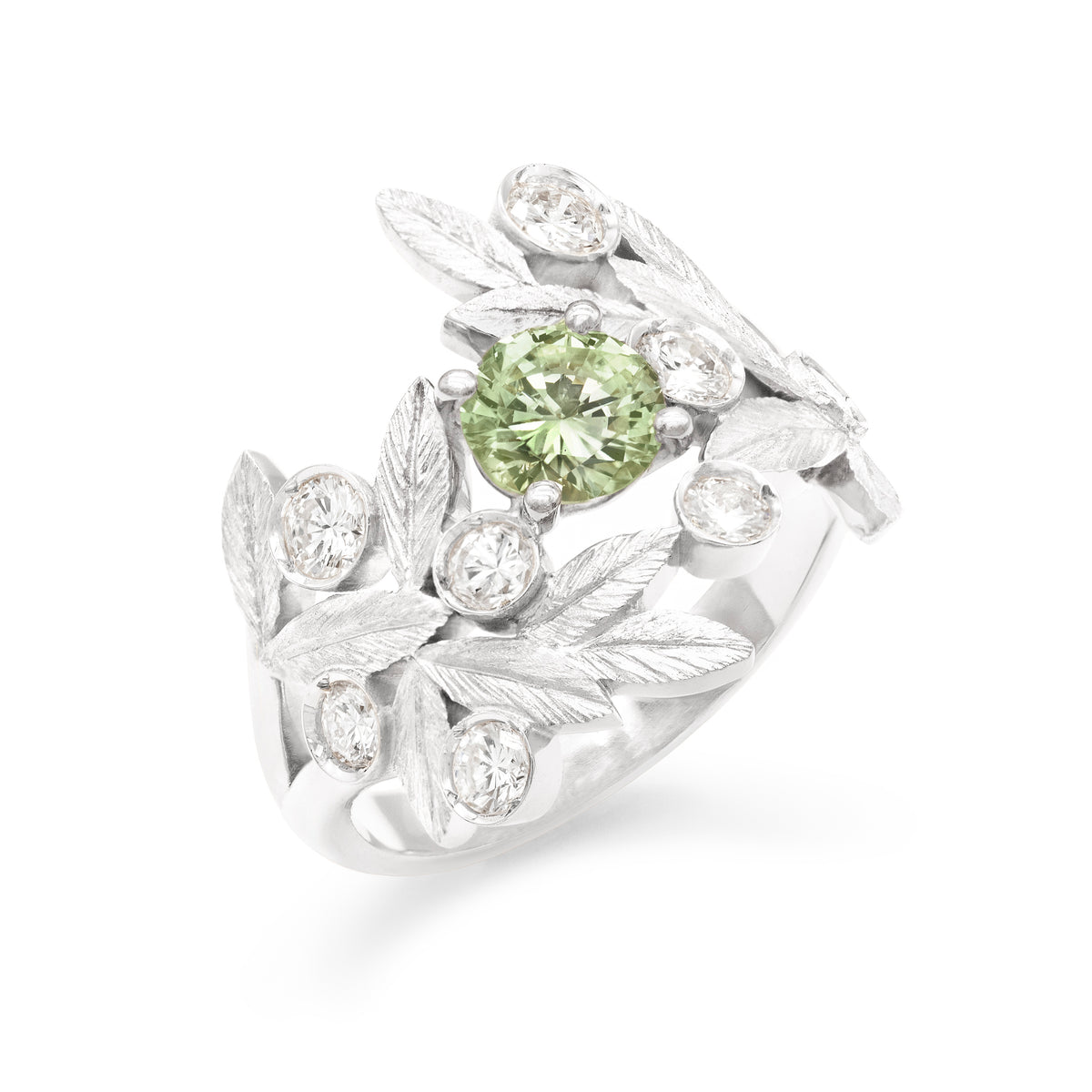 Bague Branches d’Olivier Saphir rond