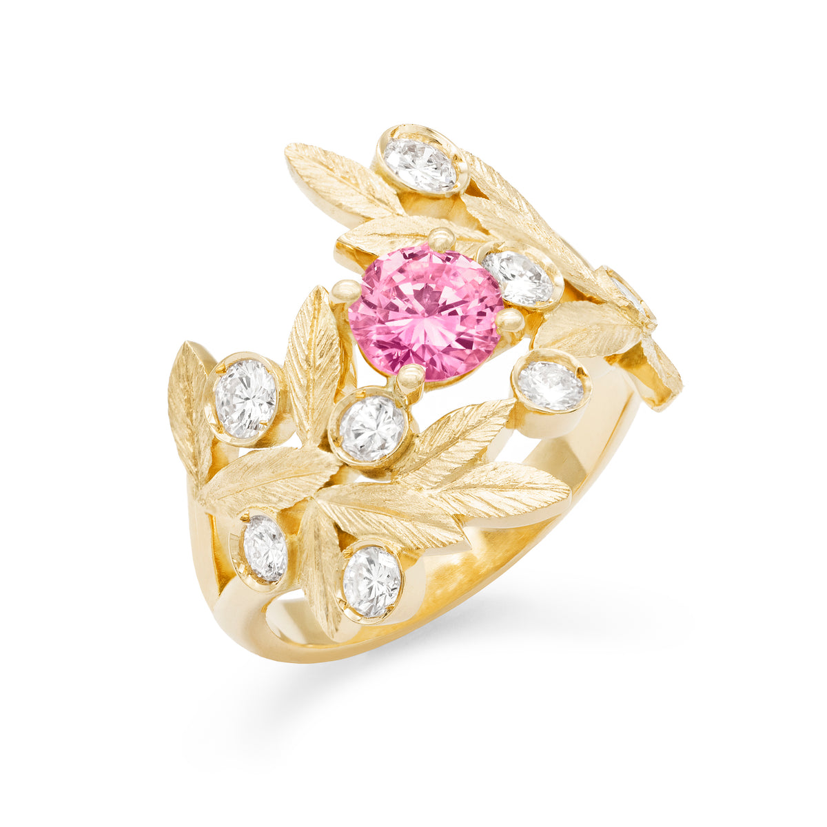Bague Branches d’Olivier Saphir rond