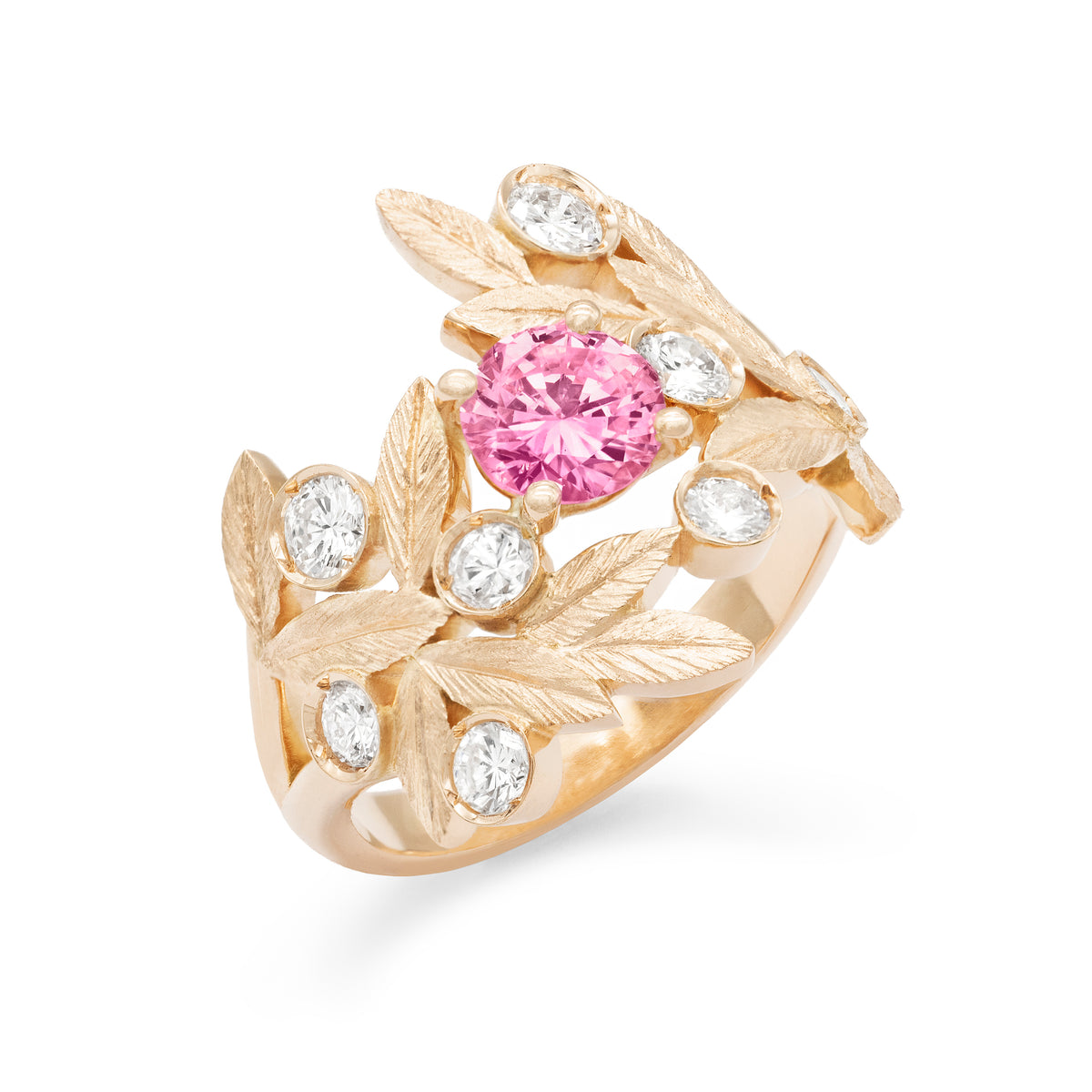Bague Branches d’Olivier Saphir rond