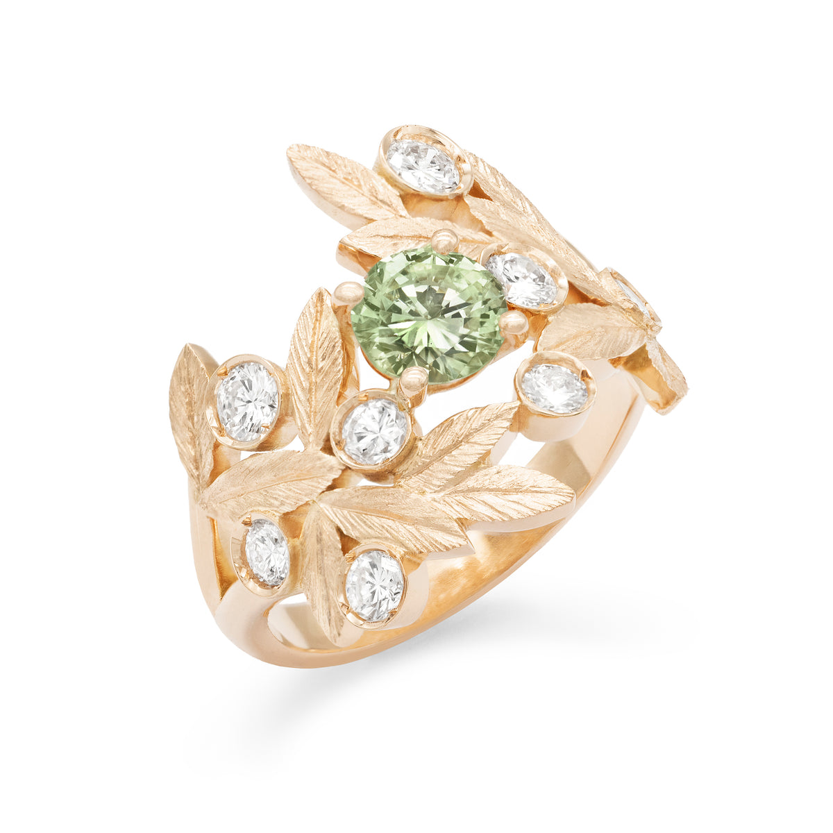 Bague Branches d’Olivier Saphir rond
