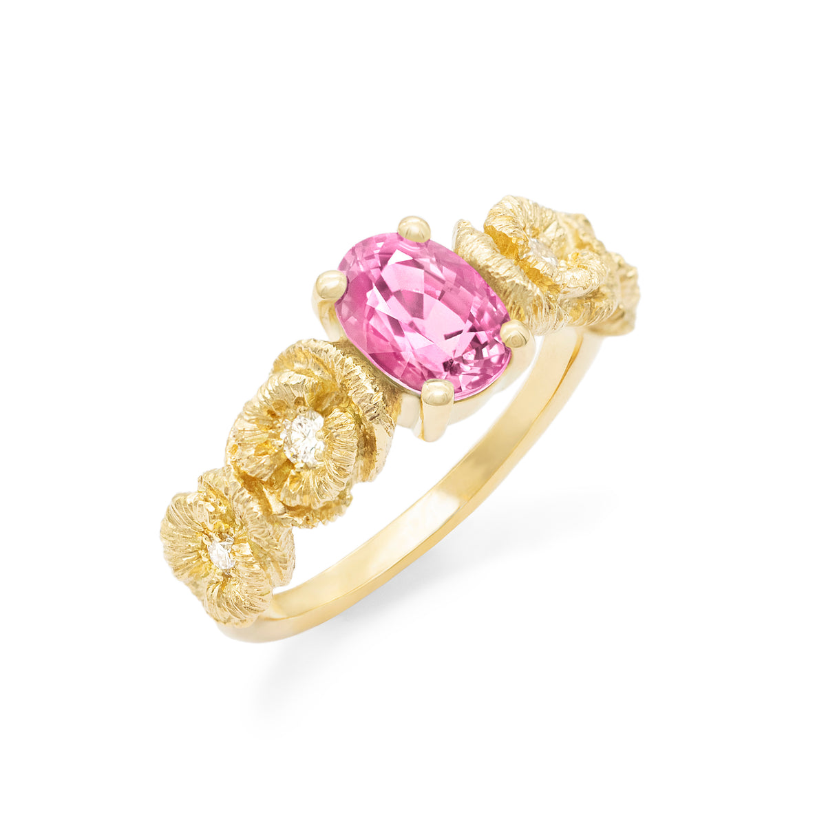 Bague coquelicot et sa précieuse