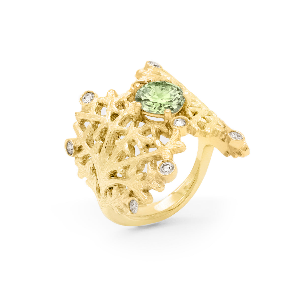 Bague Corail Saphir