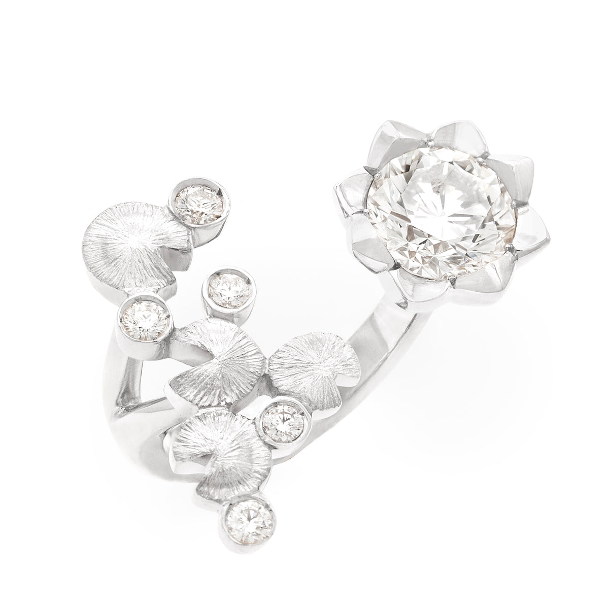 Bague d’entre-doigt Nymphéas