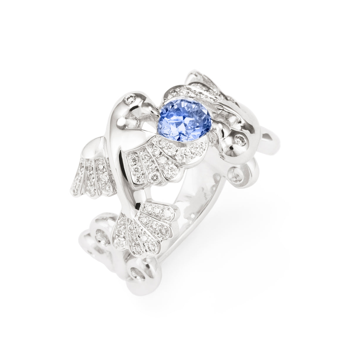 Bague Envol amoureux Saphir