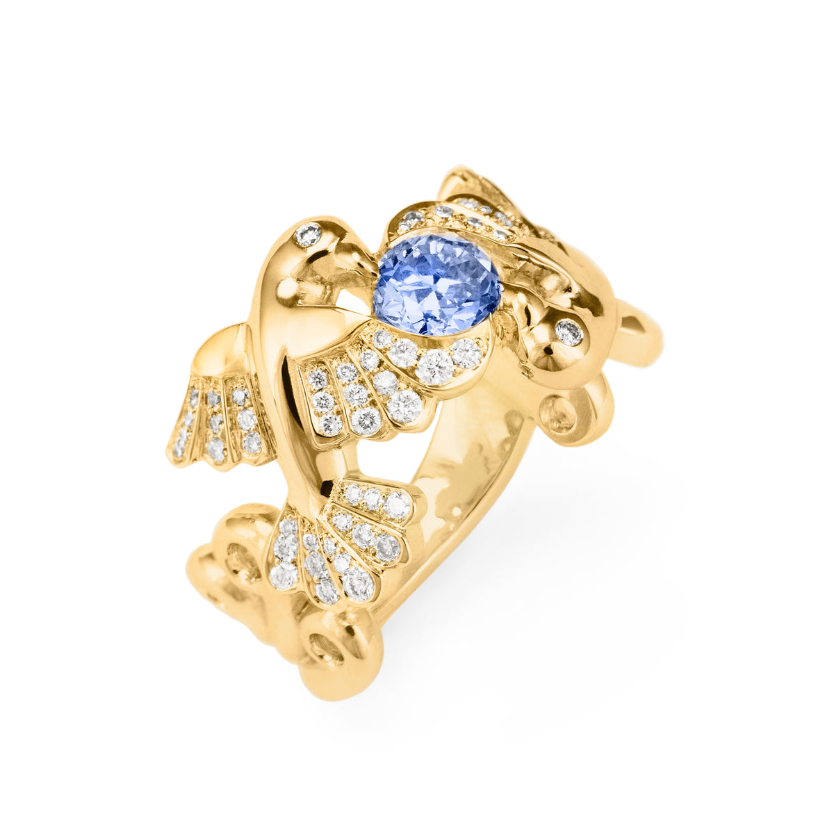 Bague Envol amoureux Saphir