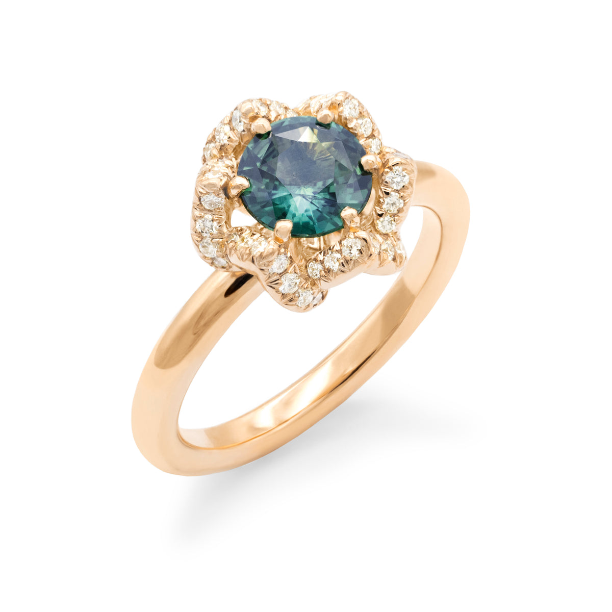 Bague de fiançailles Bourgeon Saphir