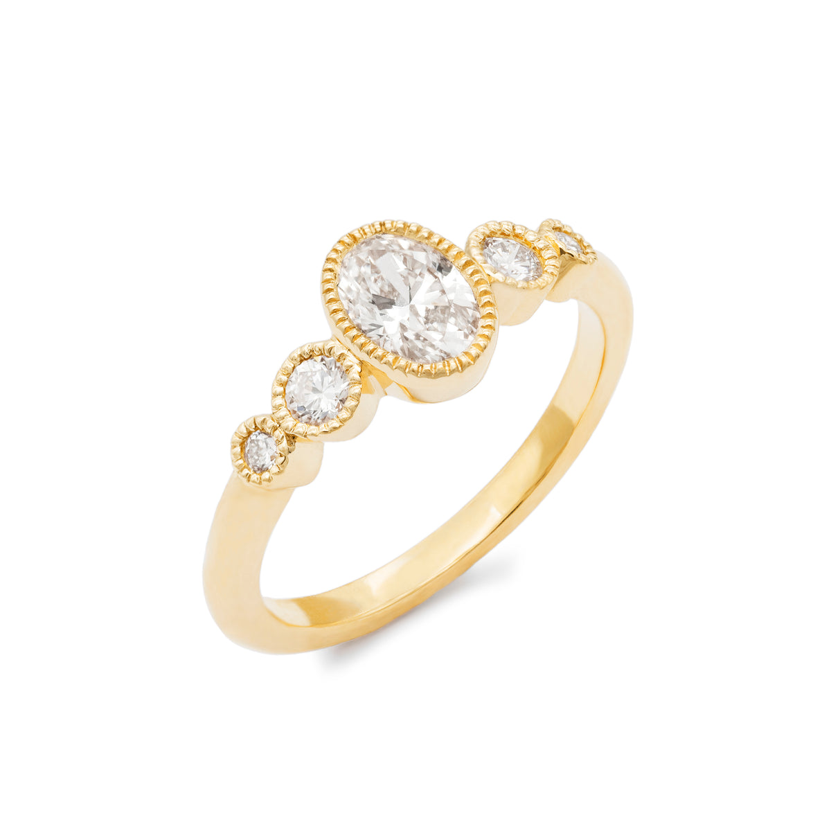 Bague de fiançailles Perlée