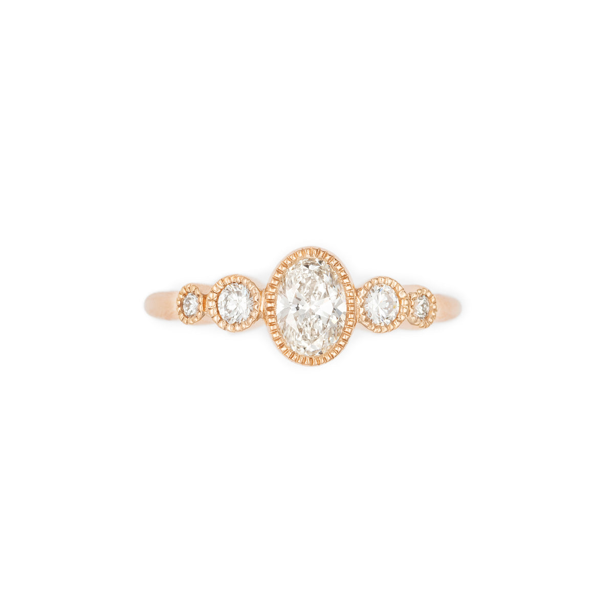 Bague de fiançailles Perlée