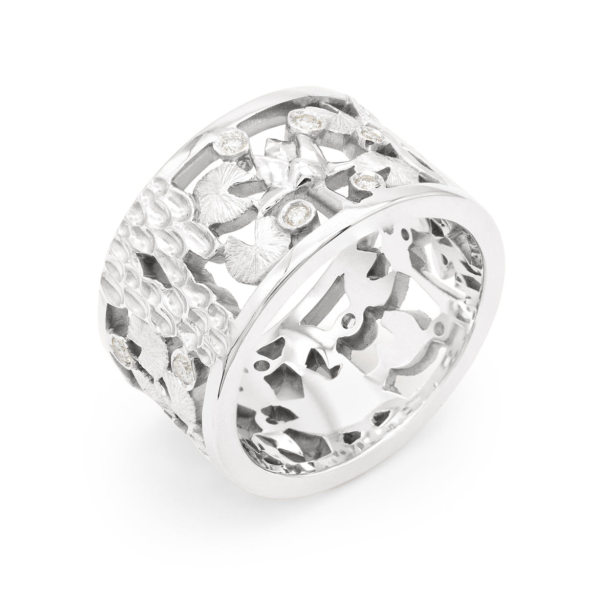 Band ring Nymphéas