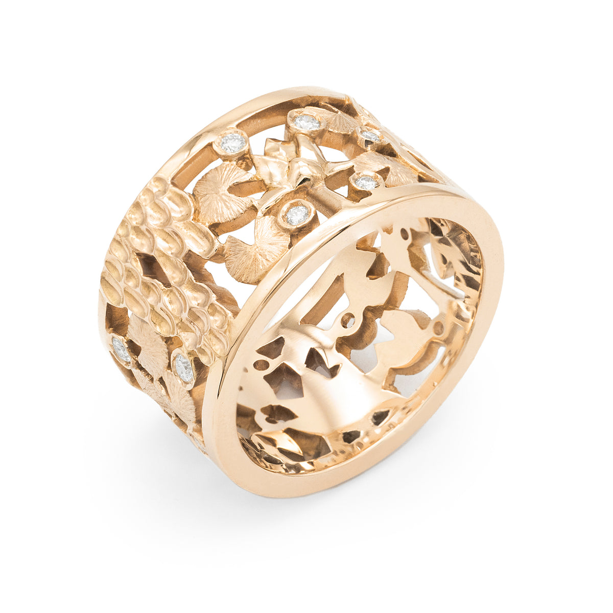 Band ring Nymphéas