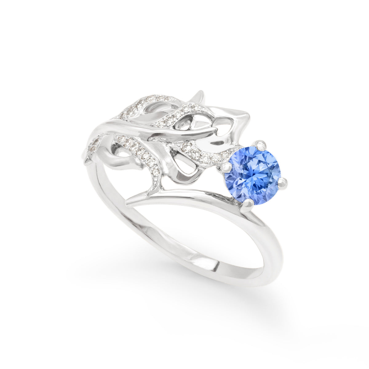 Bague Plume Saphir