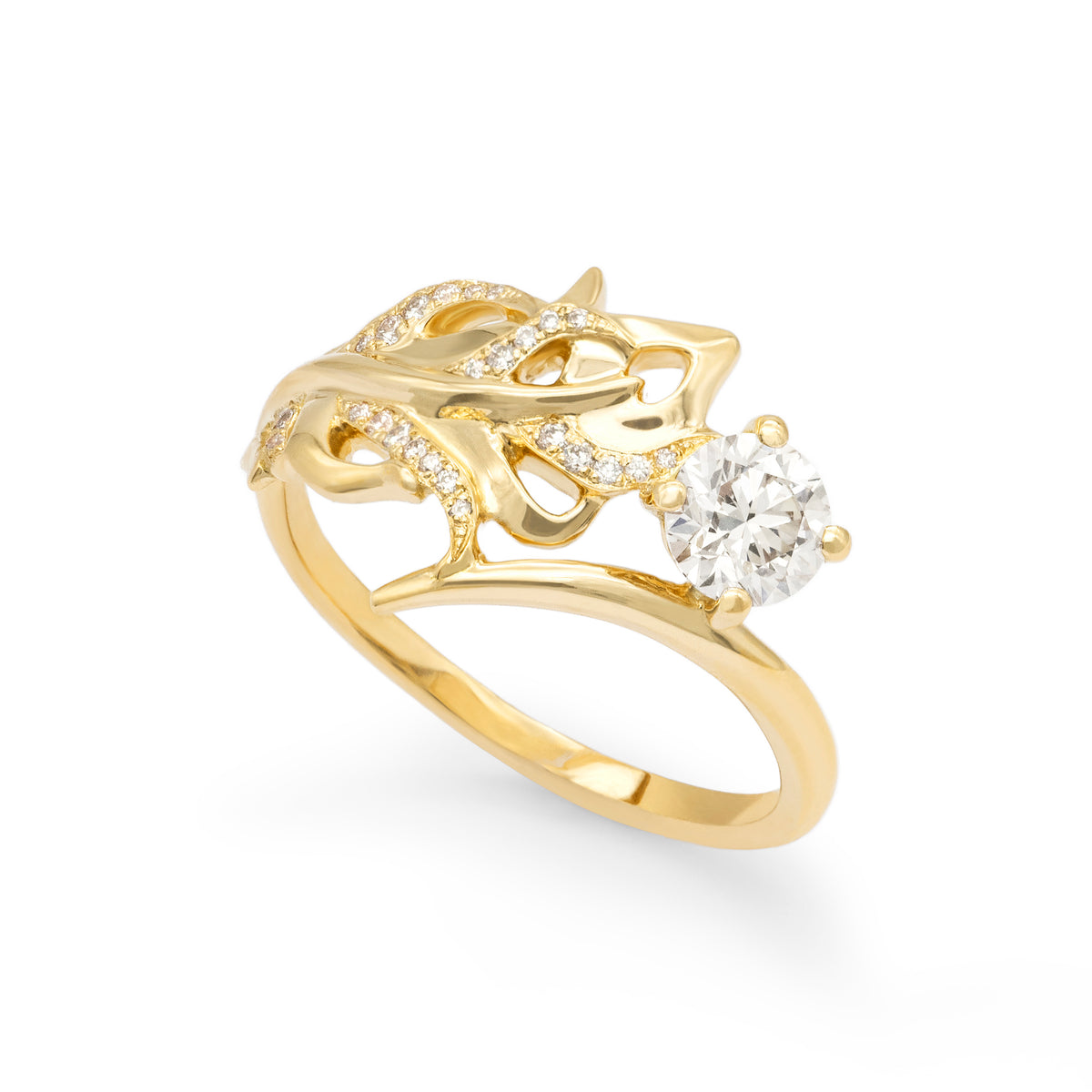 Bague Plume Diamant