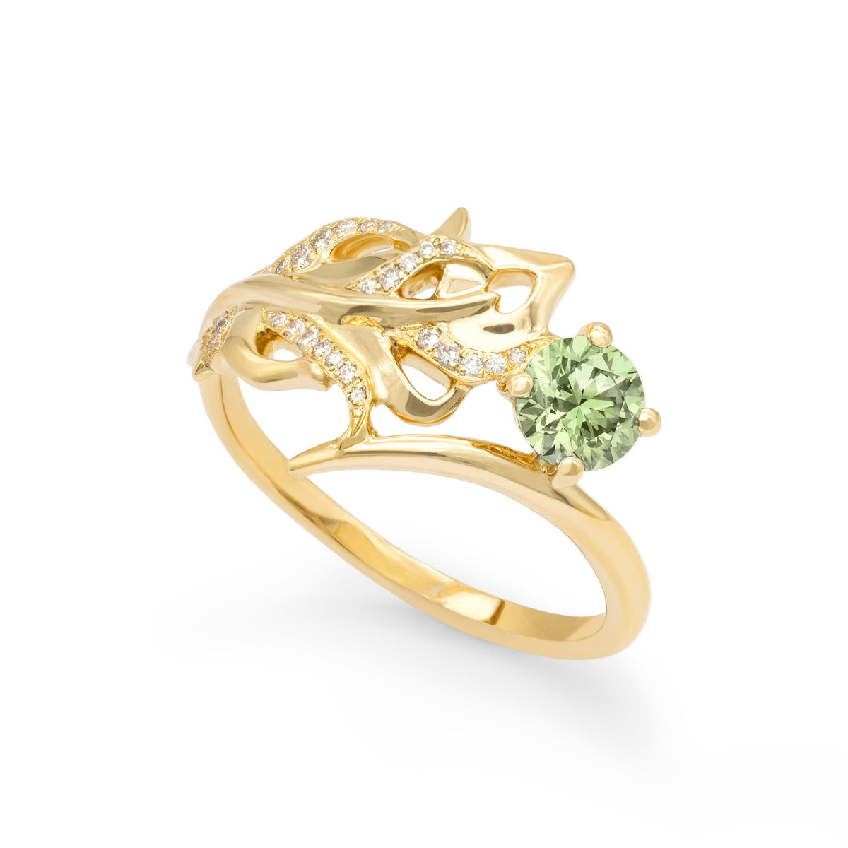 Bague Plume Saphir