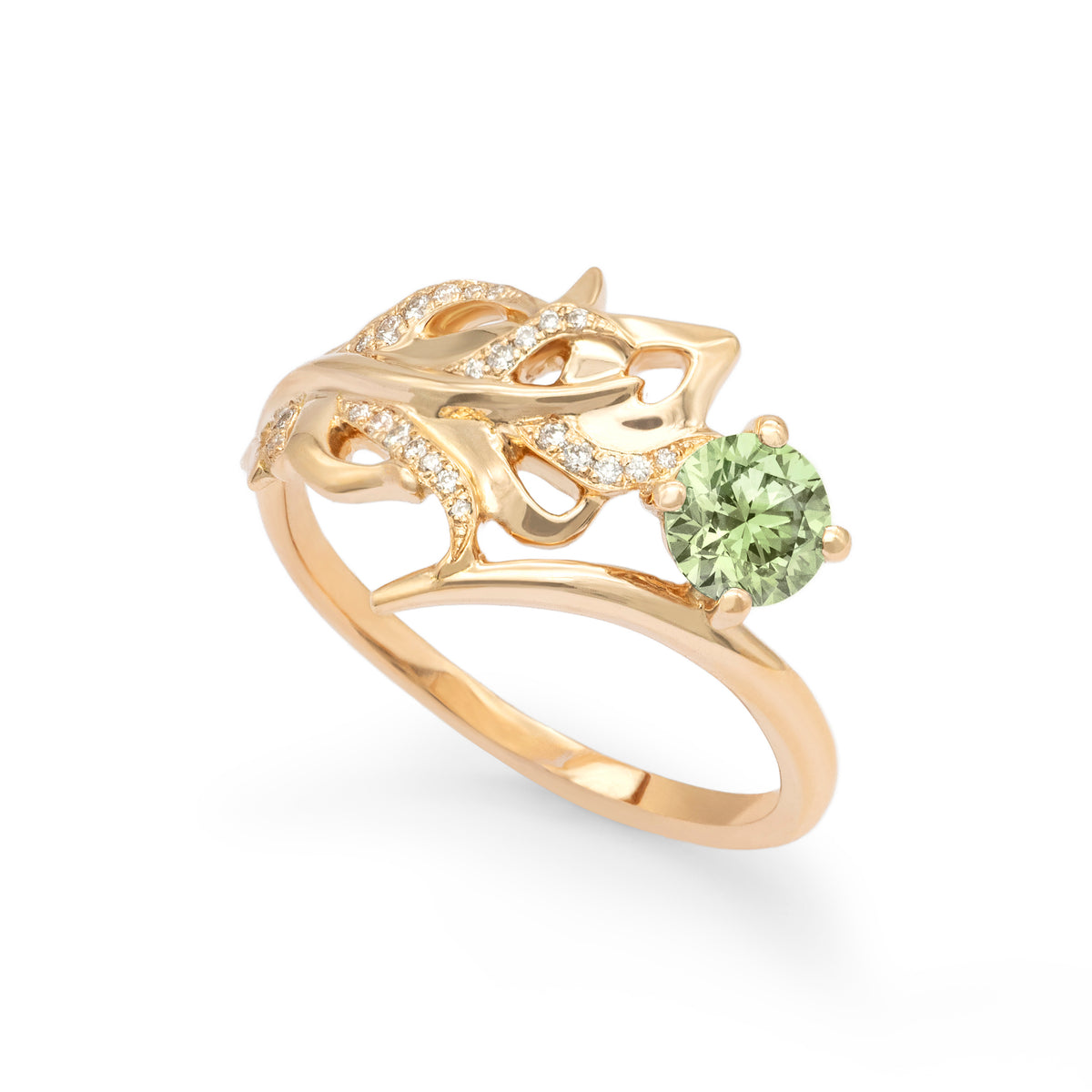 Bague Plume Saphir