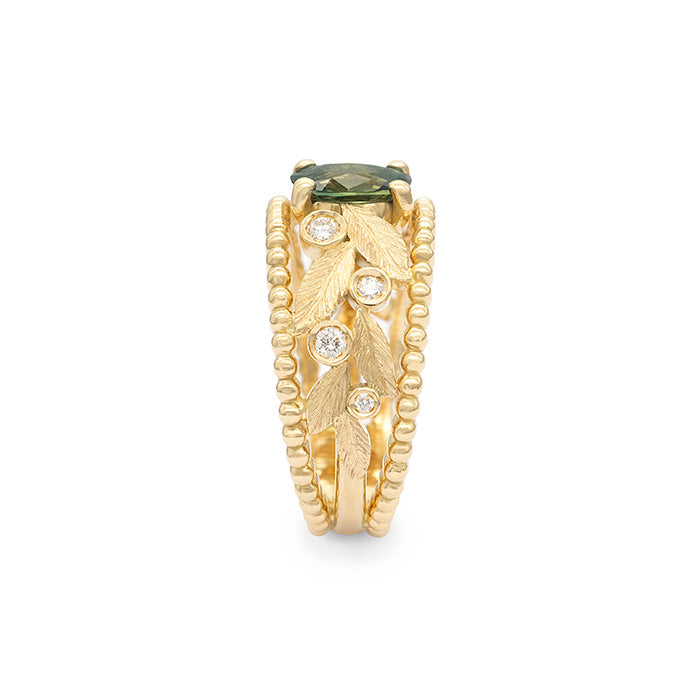 Bague Rameau d’olivier Band ring Saphir