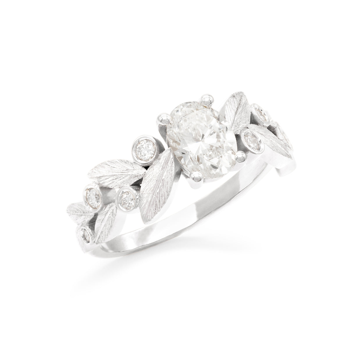 Bague Rameau d'olivier Diamant