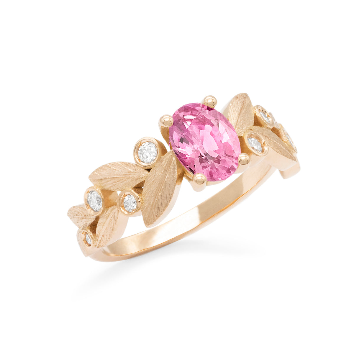Bague Rameau d'olivier Saphir