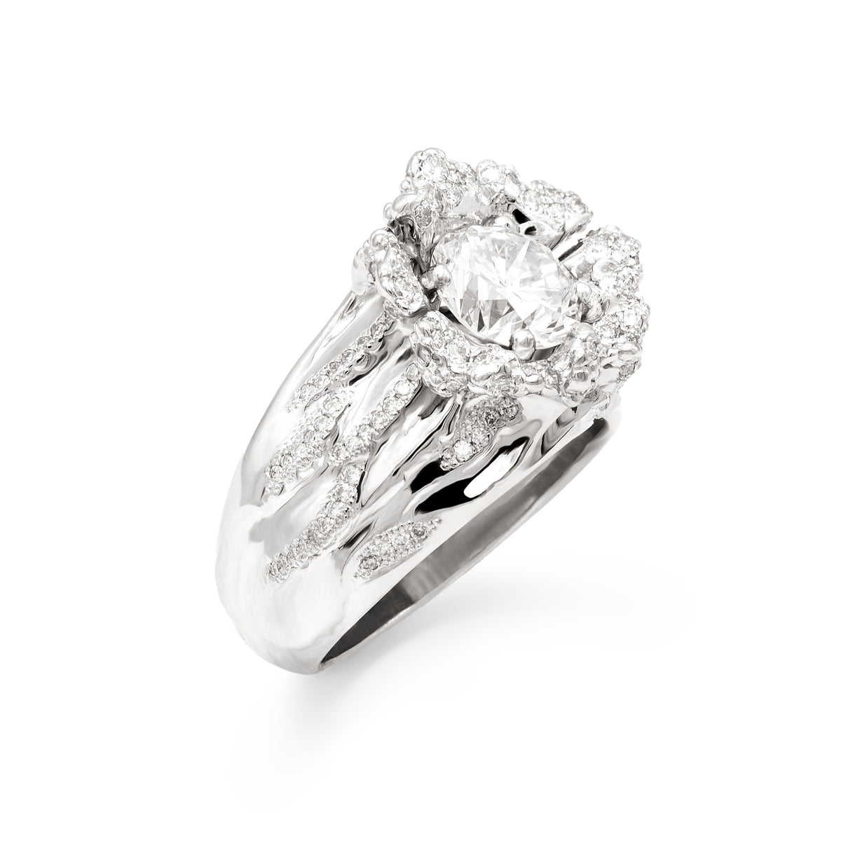 Bague vague « splash »