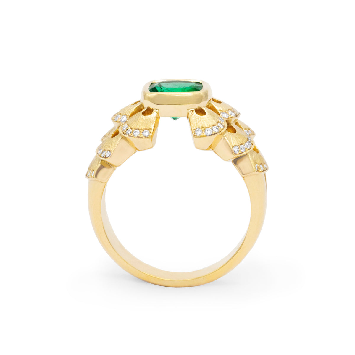 Bague boule coquillages