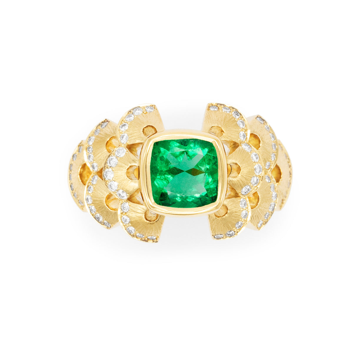 Bague boule coquillages