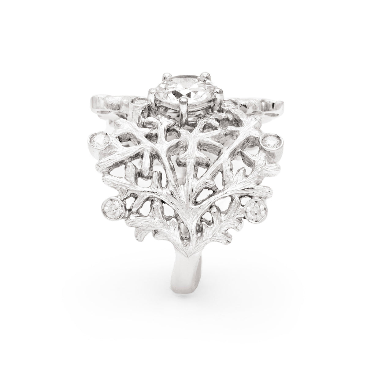 Bague Corail Diamant