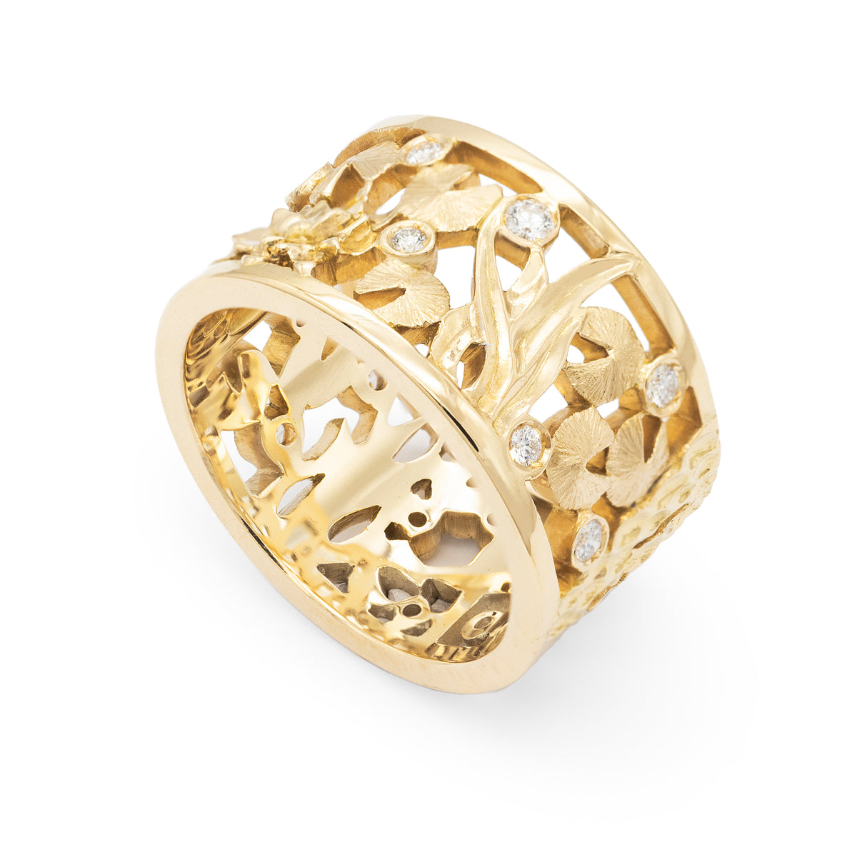 Band ring Nymphéas