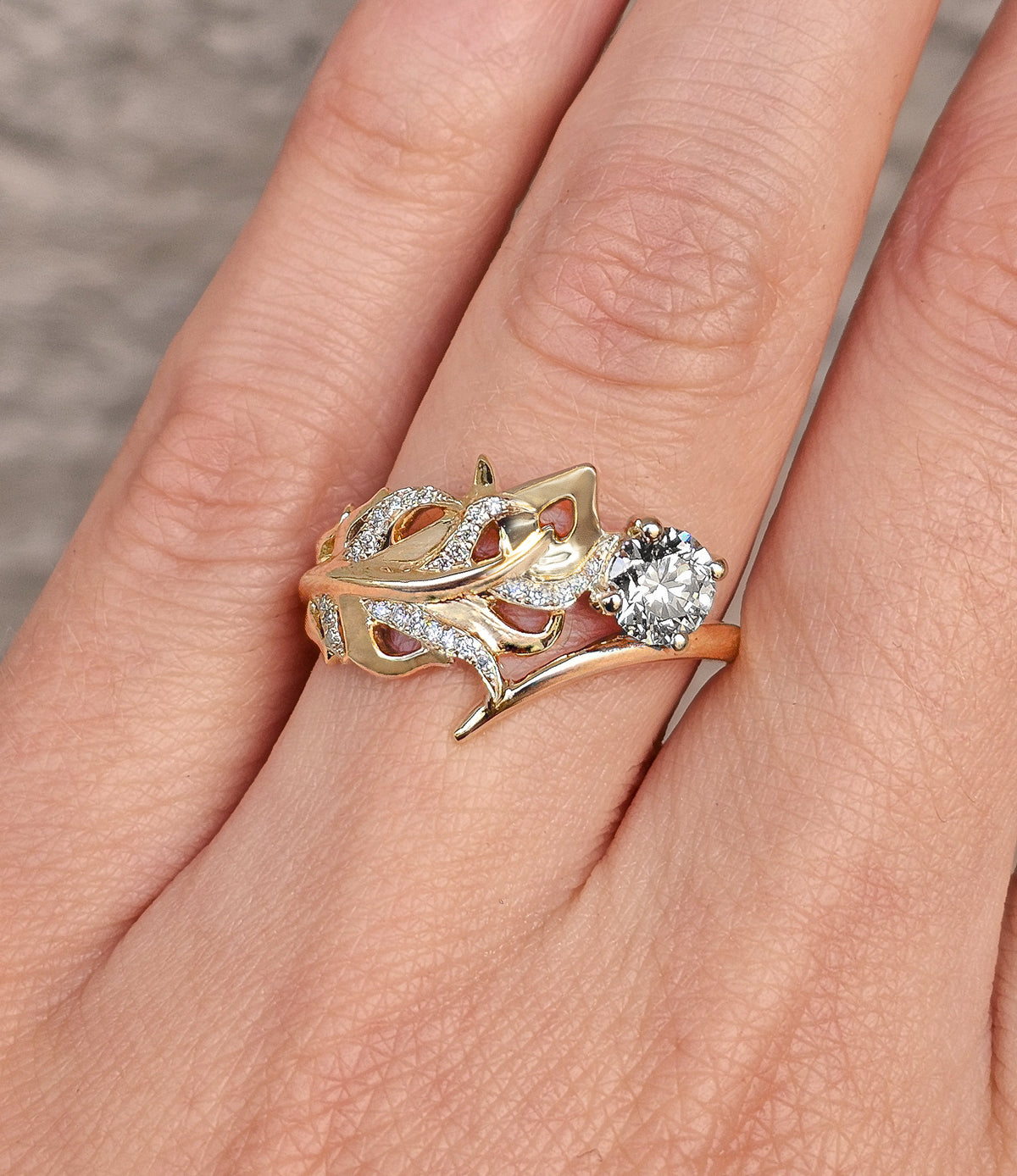 Bague Plume Diamant