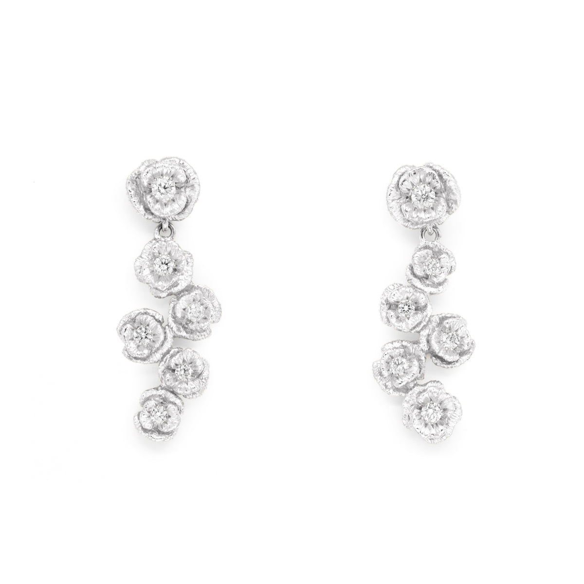 Boucles d’oreilles bouquet de coquelicots