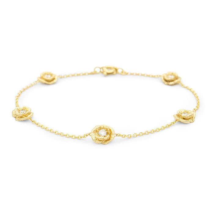 Bracelet 5 coquelicots