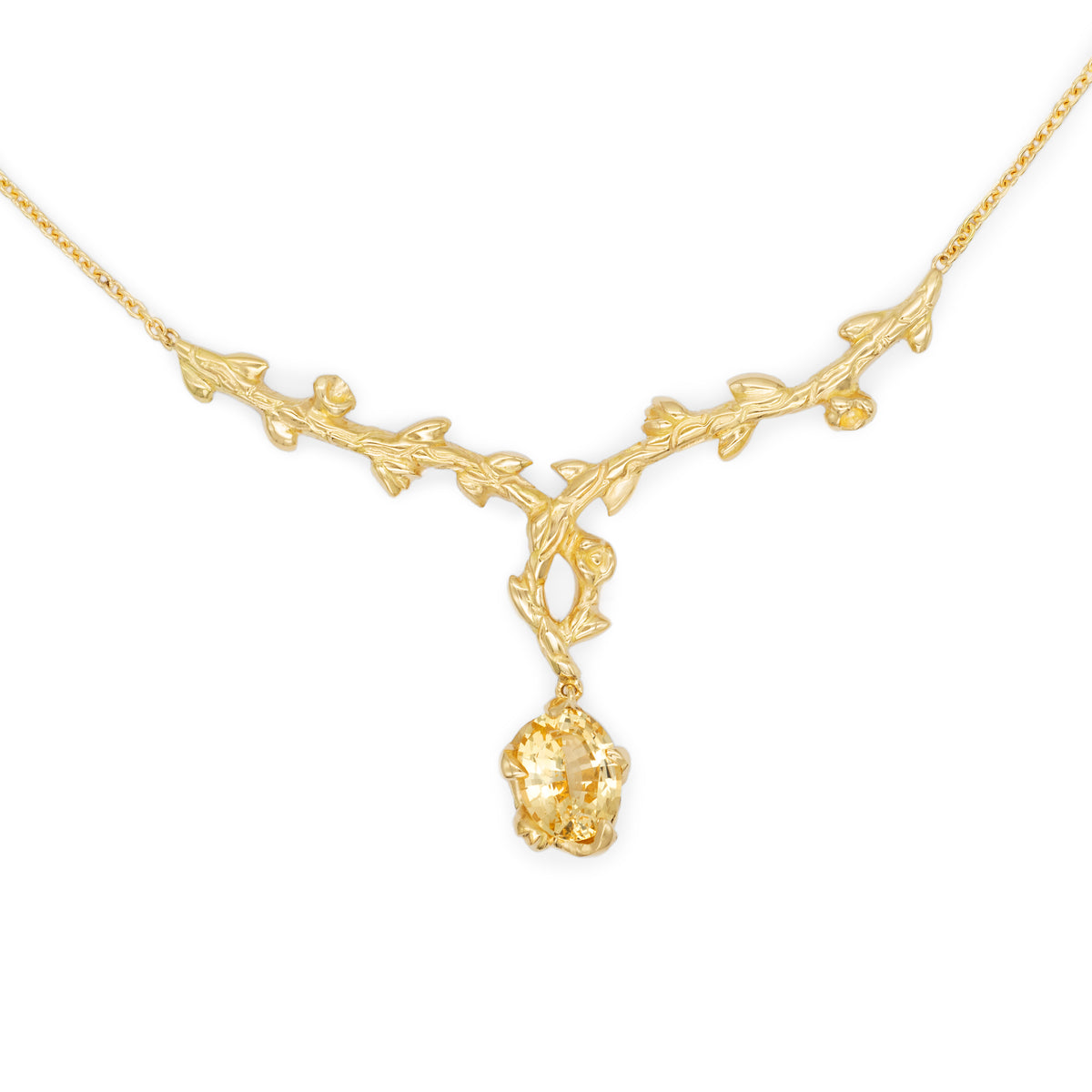 Collier branches Saphir