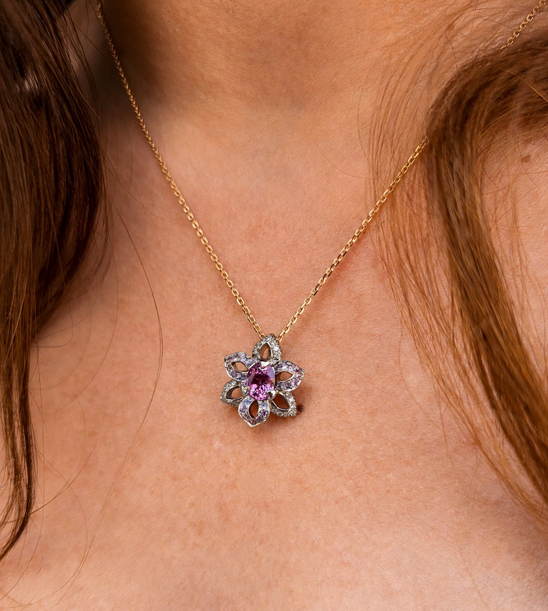 Collier Iris Saphir