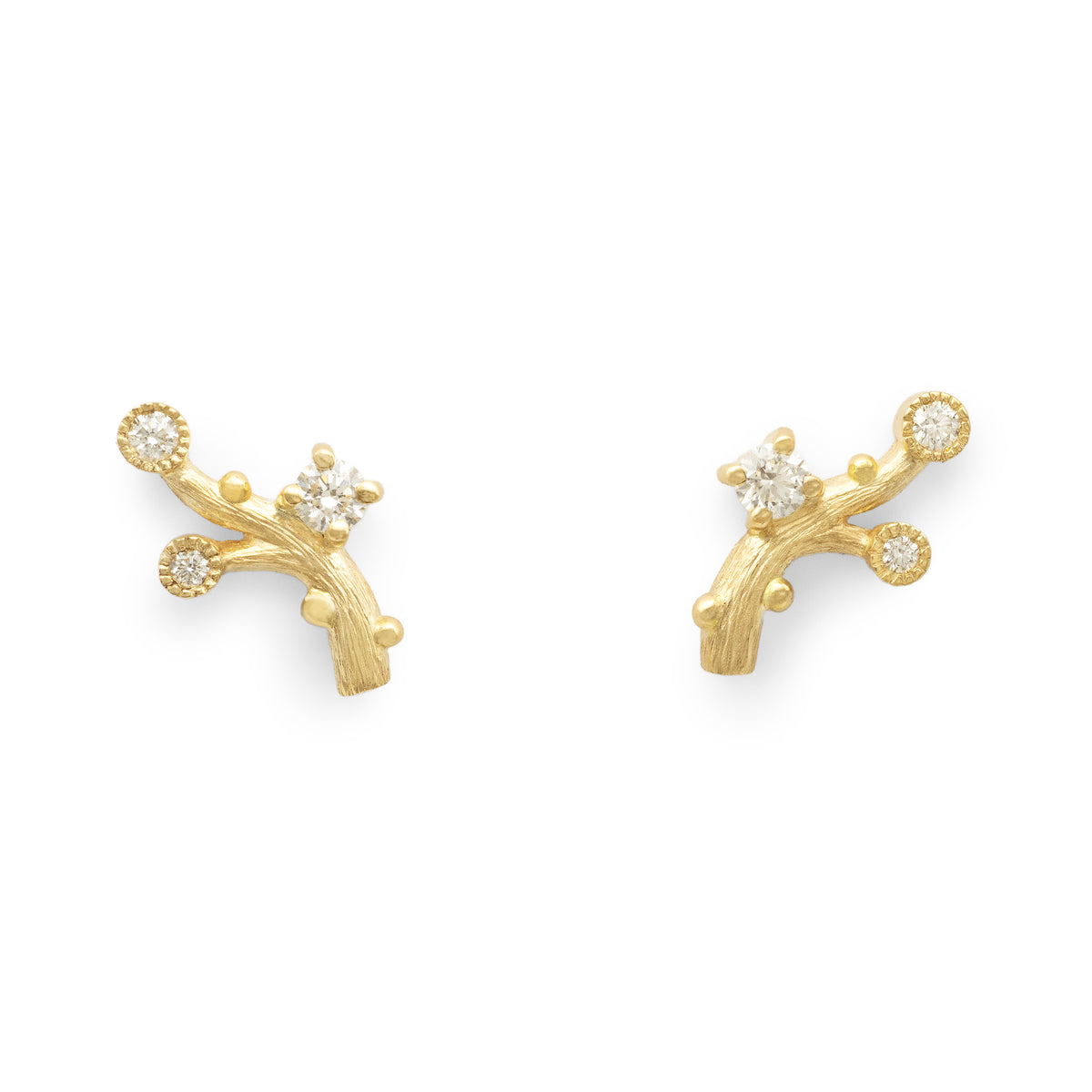 Boucles d’oreilles puces Gypsophile