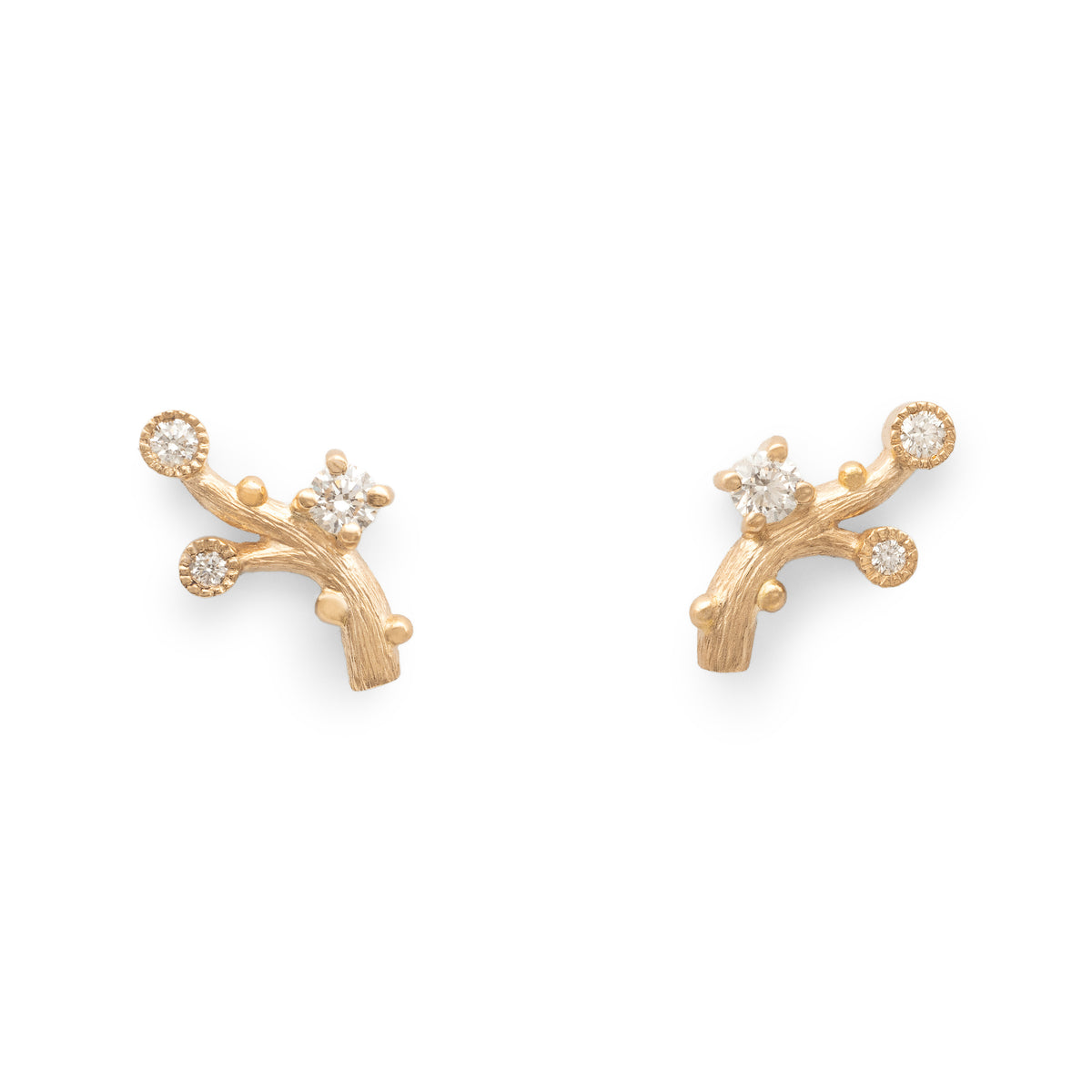 Boucles d’oreilles puces Gypsophile