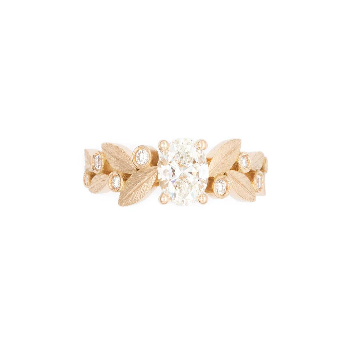 Bague Rameau d'olivier Diamant