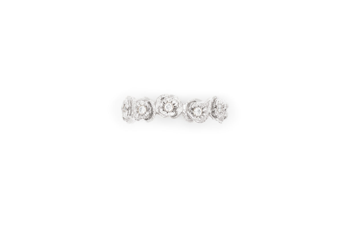 Bague alliance coquelicots