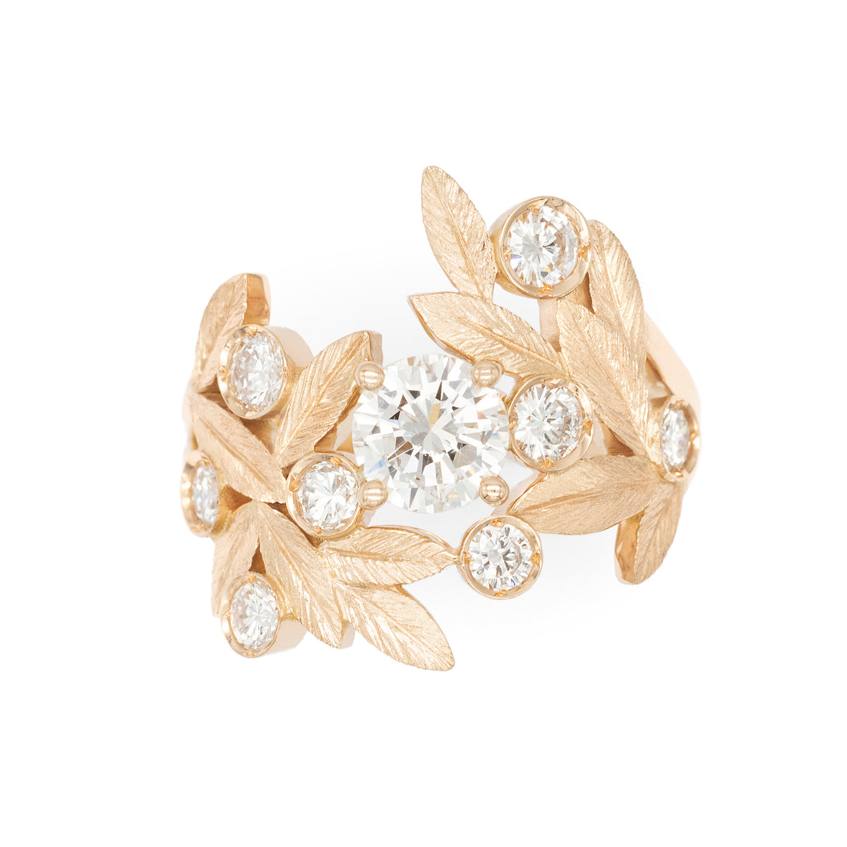 Bague Branches d’Olivier Diamant rond