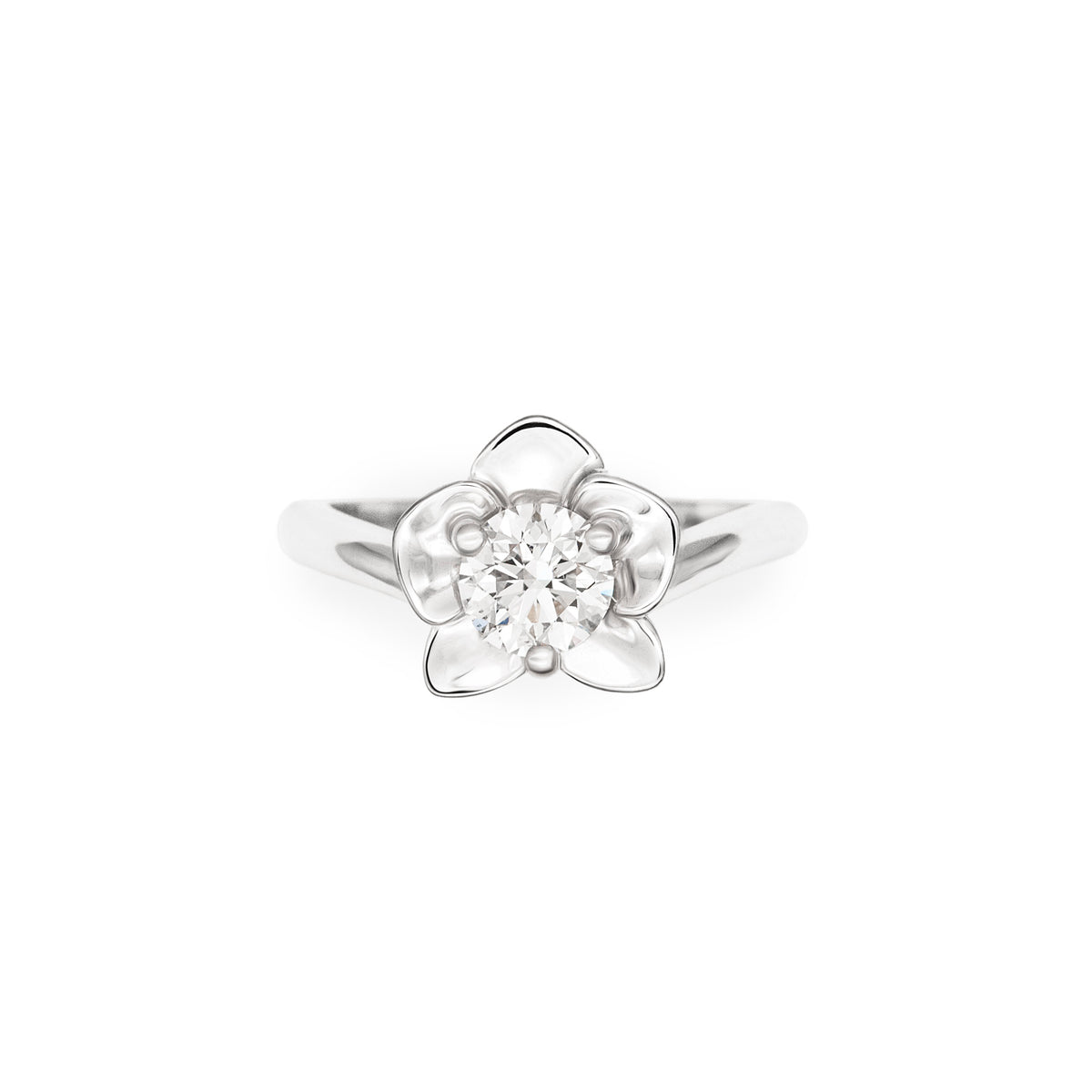 Bague de fiançailles orchidée